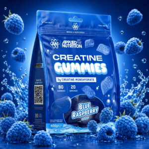 Applied Nutrition Creatine Gummies, Blue Raspberry (niebieska malina) – 80 żelek