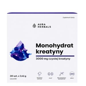 AURA HERBALS Kreatyna monohydrat saszetki 30 x 3,41g