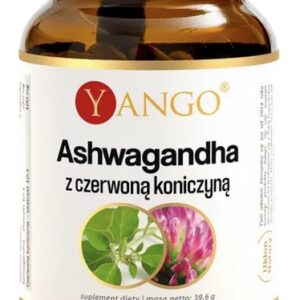 YANGO Ashwagandha z czerwoną koniczyną – ekstrakty 90 kaps.