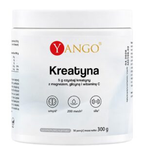 YANGO Kreatyna 200 Mesh z magnezem, glicyną i witaminą C 300g
