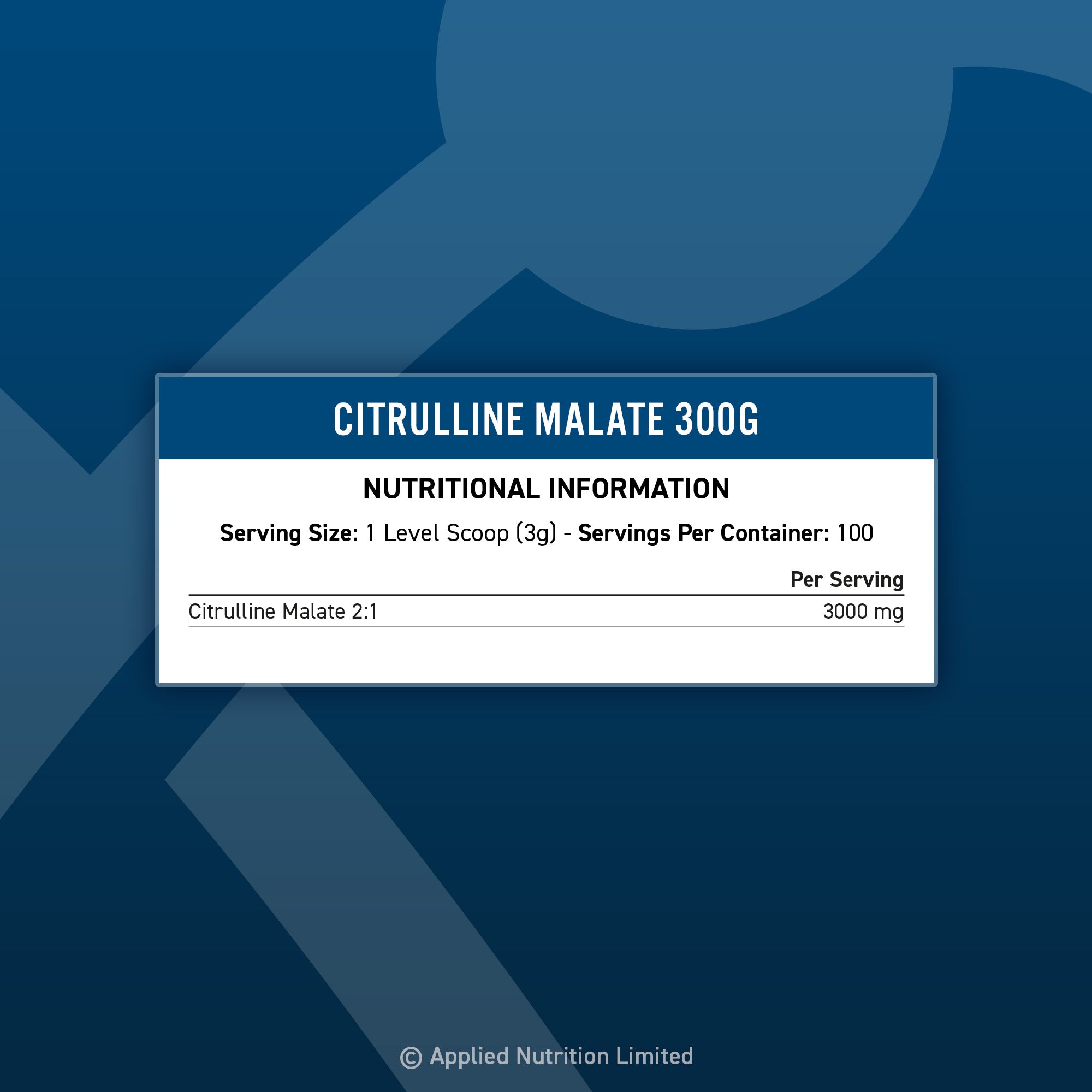 Applied Nutrition Citrulline Malate 2:1 (L-Cytrulina) bez smaku - 300g - obrazek 2