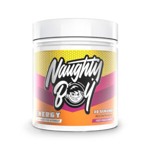 Naughty Boy Energy Przedtreningówka, Fizzy Peach Sweets – 390 grams