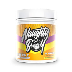 Naughty Boy Energy Przedtreningówka, Orange and Passion Fruit – 390 grams